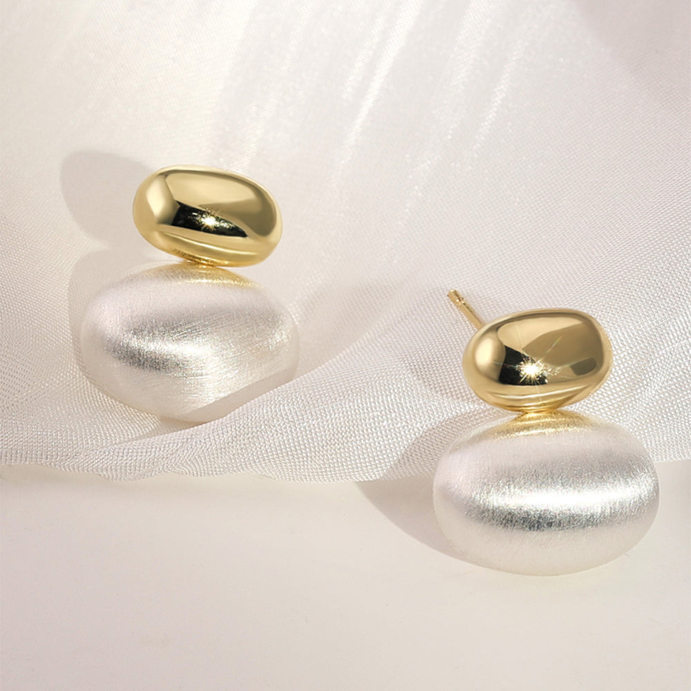 18k Gold Sterling Silver Earrings Pearl Earrings