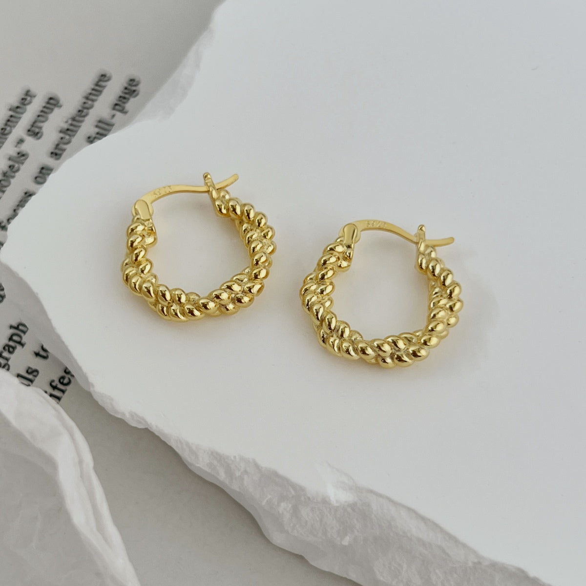 925 sterling silver hoop earrings