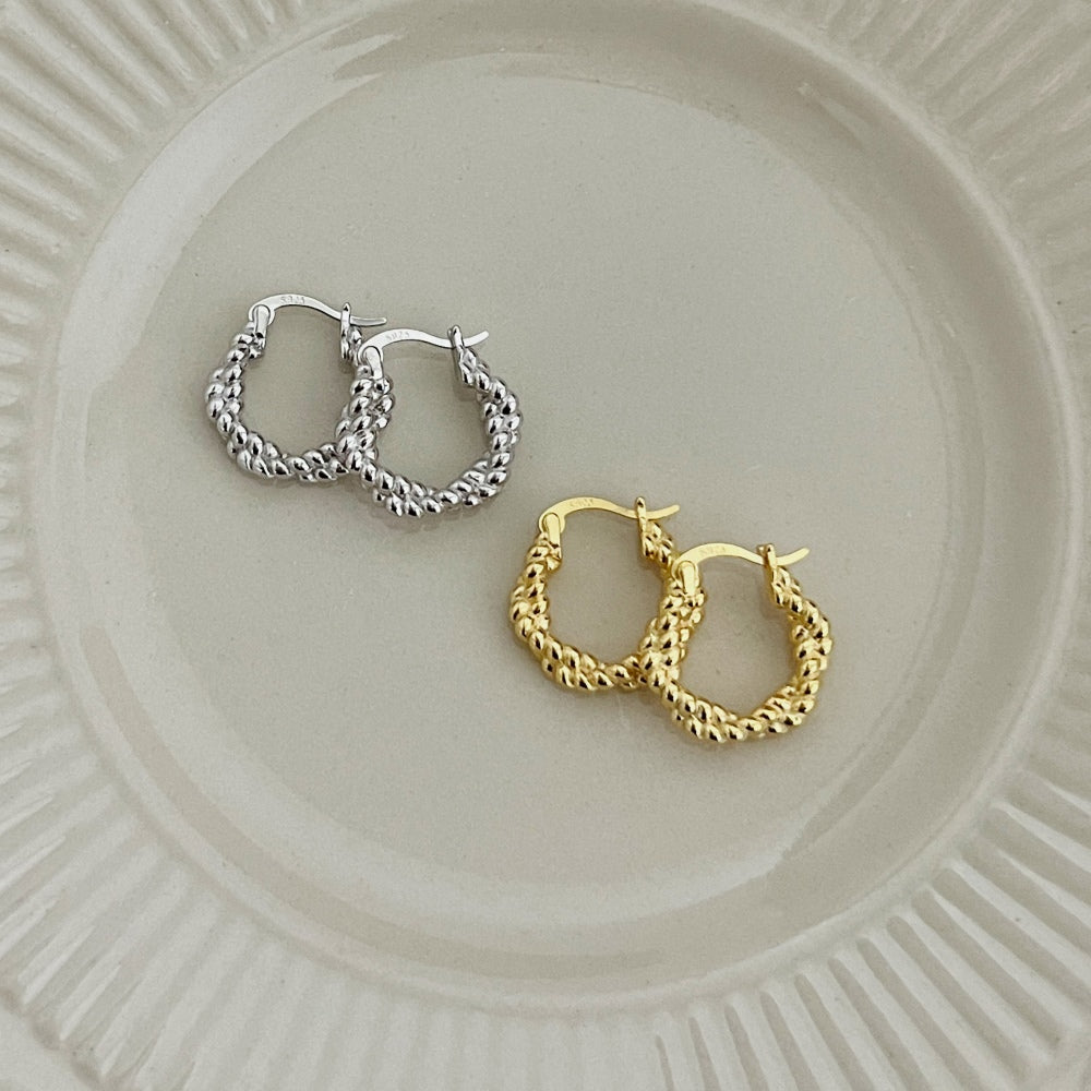 925 sterling silver hoop earrings