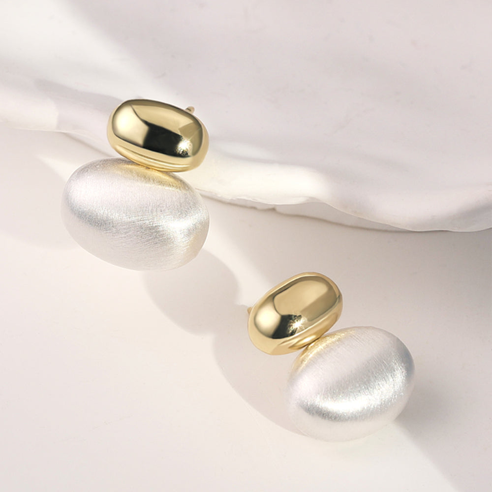 18k Gold Sterling Silver Earrings Pearl Earrings