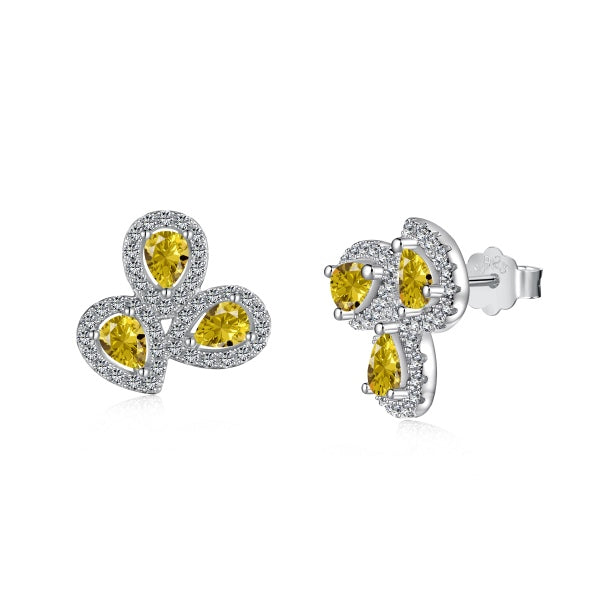 925 Sterling Silver Zirconia Earrings