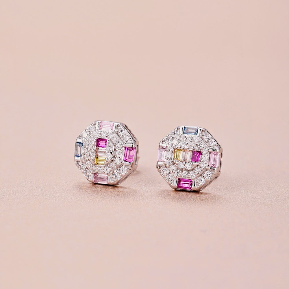 925 Sterling Silver Zirconia Earrings