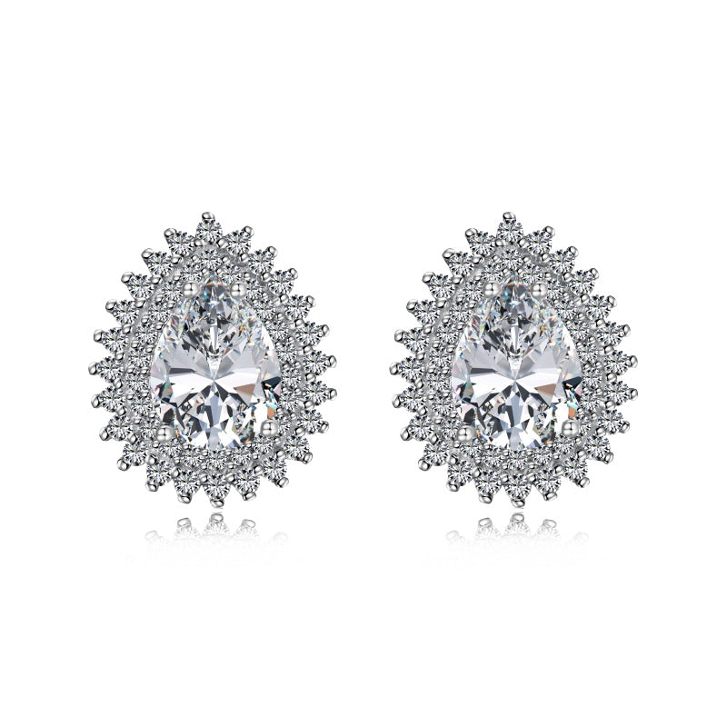 925 Sterling Silver Zirconia Earrings