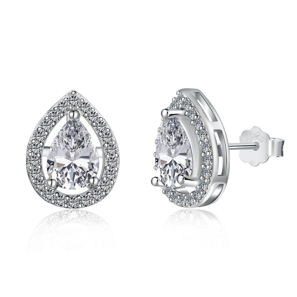 925 Sterling Silver Zirconia Earrings