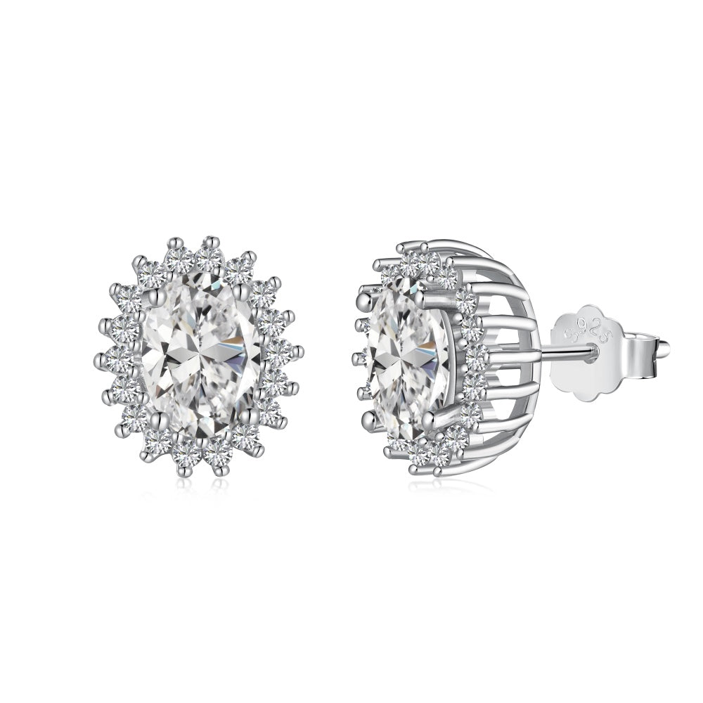 925 Sterling Silver Zirconia Earrings