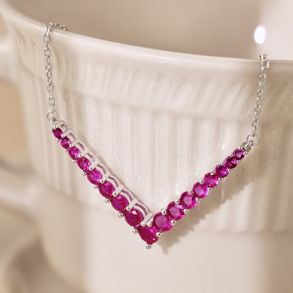 925 Sterling Silver Zirconia Necklace for Women