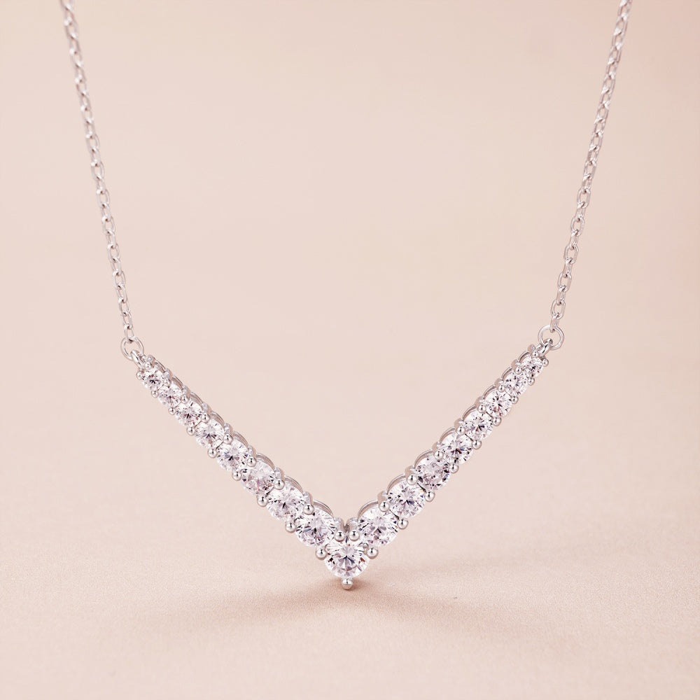 925 Sterling Silver Zirconia Necklace for Women