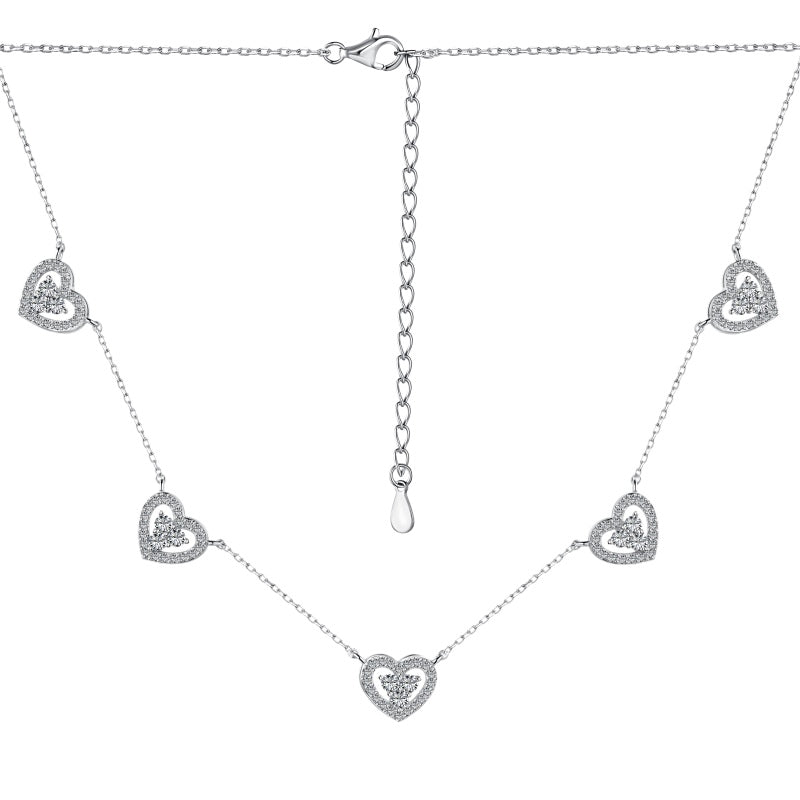 925 Sterling Silver Zirconia Necklace for Women