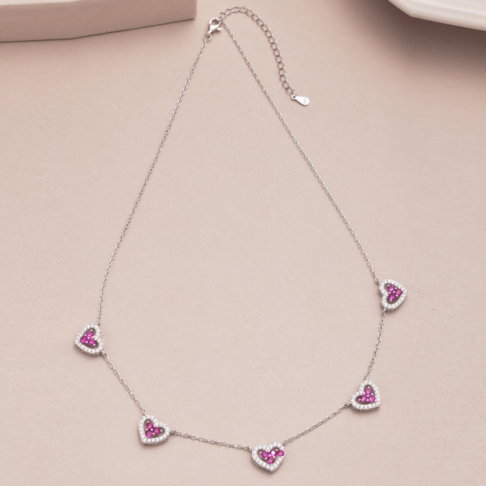 925 Sterling Silver Zirconia Necklace for Women