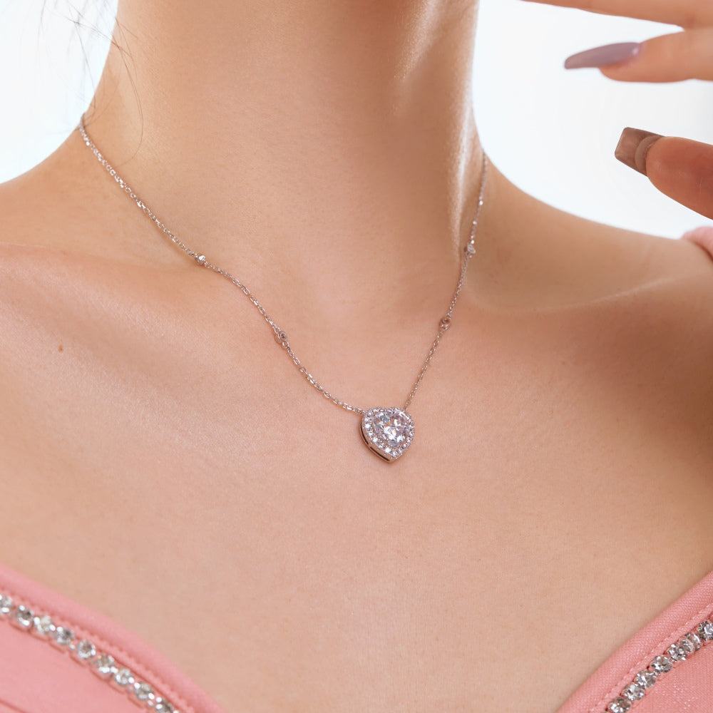 925 Sterling Silver Zirconia Necklace for Women