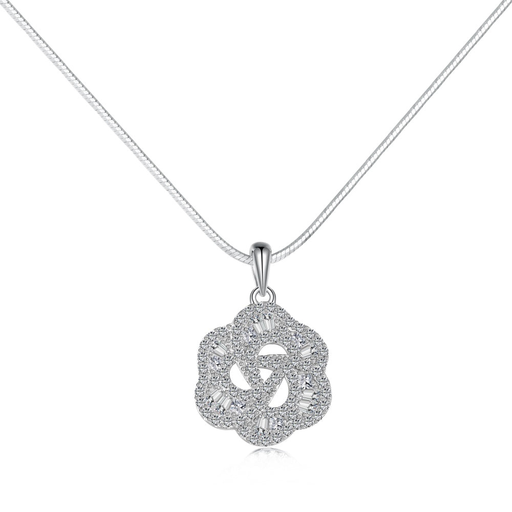 925 Sterling Silver Zirconia Necklace for Women