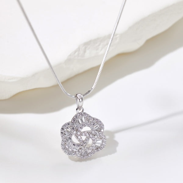 925 Sterling Silver Zirconia Necklace for Women